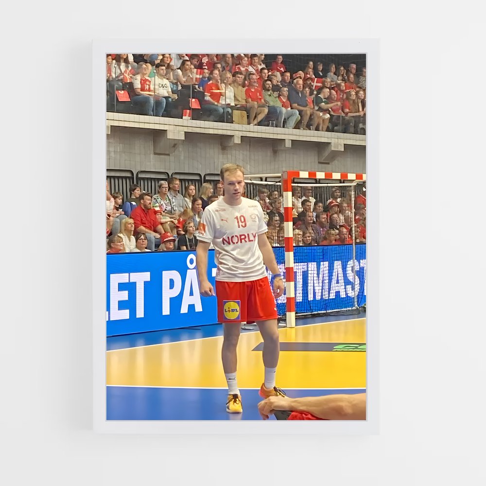 Poster Mathias gidsel – affiche Handball (vue 3)